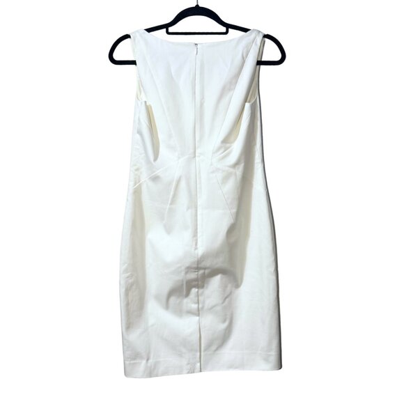 Ann Taylor White Sleeveless Sheath Dress Square Neck Size 2 NWT - Picture 2 of 5